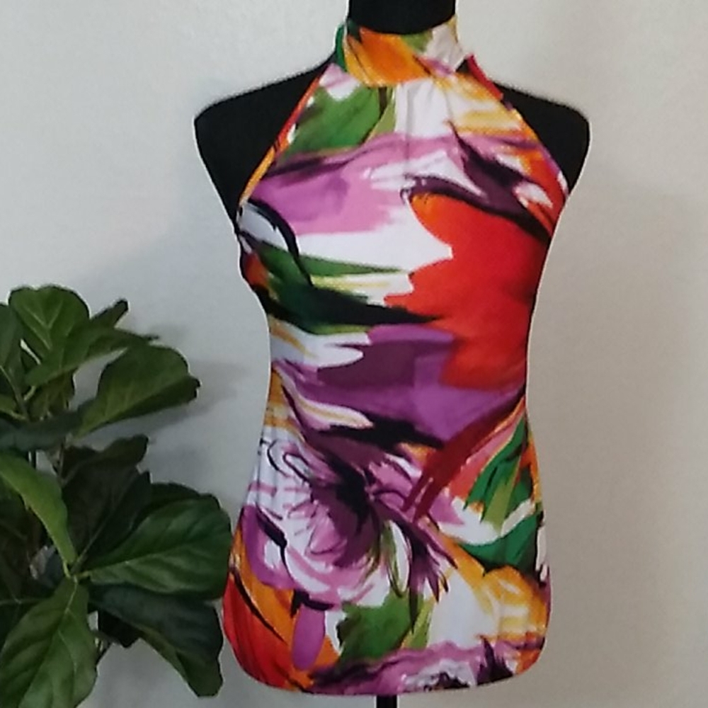 💛💛Judy knapp halter blouse
